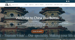Desktop Screenshot of chinavisabureau.co.uk